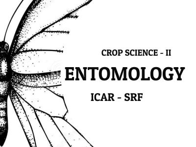 ICAR - SRF 2022 Crop Science II >> Entomology