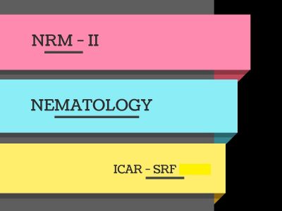 ICAR - SRF 2022 Crop Science II >> Nematology